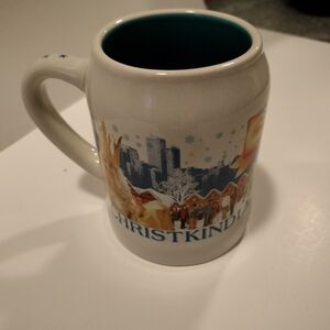 Christkindlmarket 2016 Chicago Holiday Mug with Teal Interior